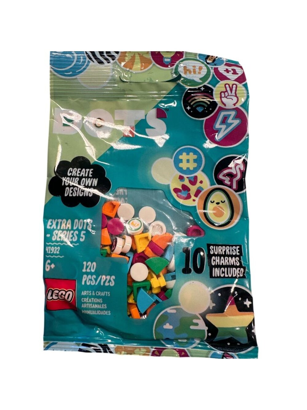 LEGO Dots Extra Dots Series 5 41932 120 Piece Building Set 10 Surprise Charms